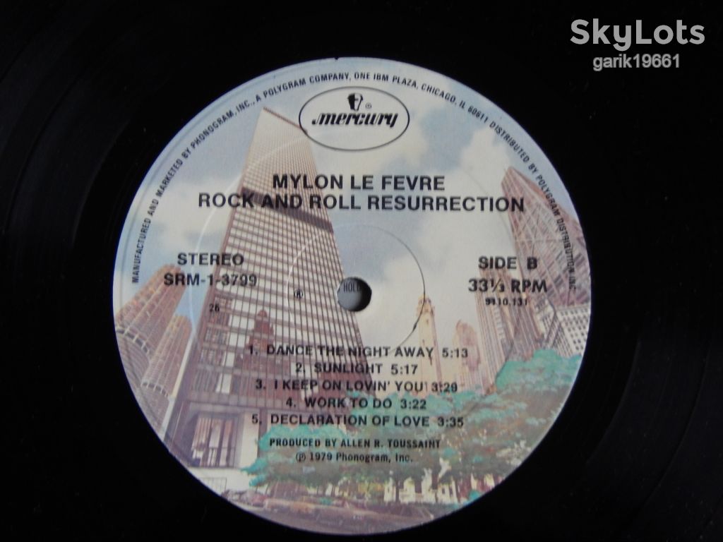 Mylon LeFevre ‎– Rock &amp; Roll Resurrection  (Mercury ‎– SRM 1-379, US) insert EX+/NM- - фото фото фото 4