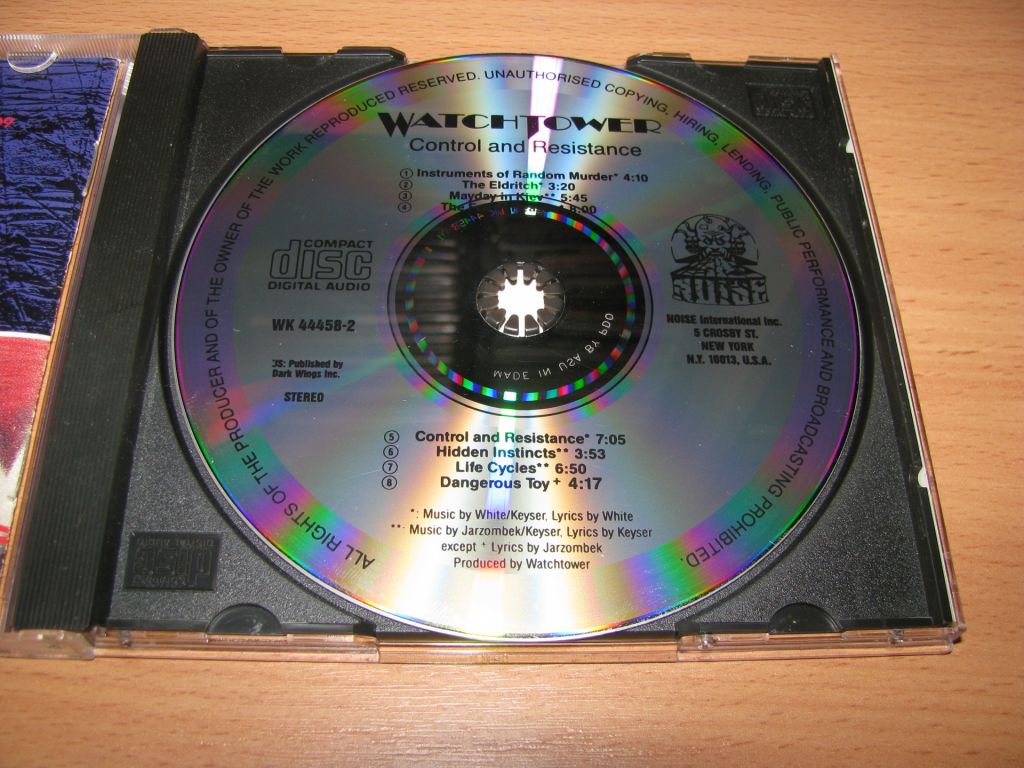 WATCHTOWER - Control And Resistance   (1989 Noise 1st press,USA) - фото фото фото 2
