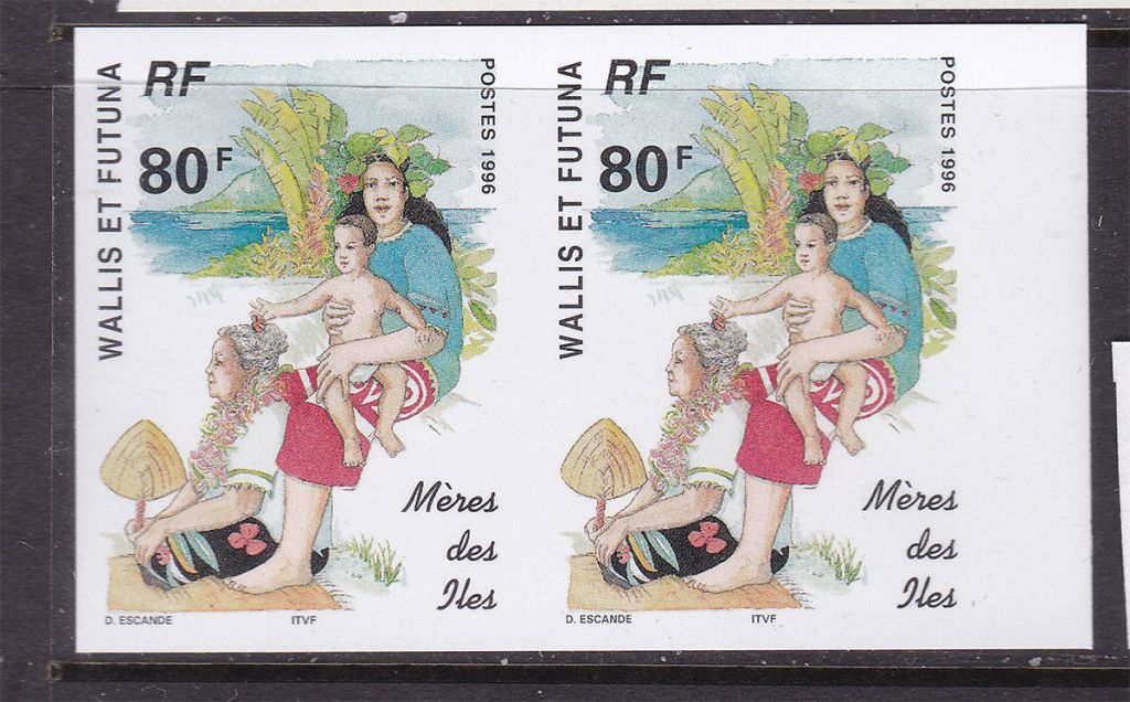 Искусство . Уолис и Футуна   MNH - б/з пара - детство - фото фото фото 0