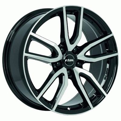 Автомобільні диски RIAL Torino j8x18 PCD 5x114,3 ET35 DIA70,1 diamond-black front polished - фото фото фото 0