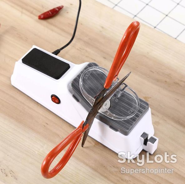 Электрическая точилка для ножей Electric Knife Sharpener от USB, Белый / Профессиональная электроточилка / Ножеточка - фото фото фото 4