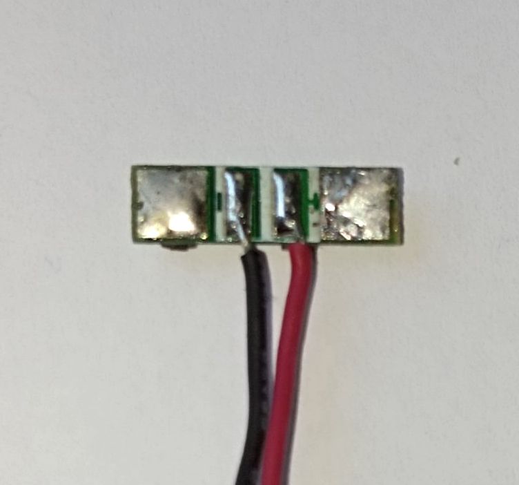 Плата захисту Li-ion /Li-pol акумуляторів  12.2x3.7mm, 2-wire   (~300mAh) - фото фото фото 1