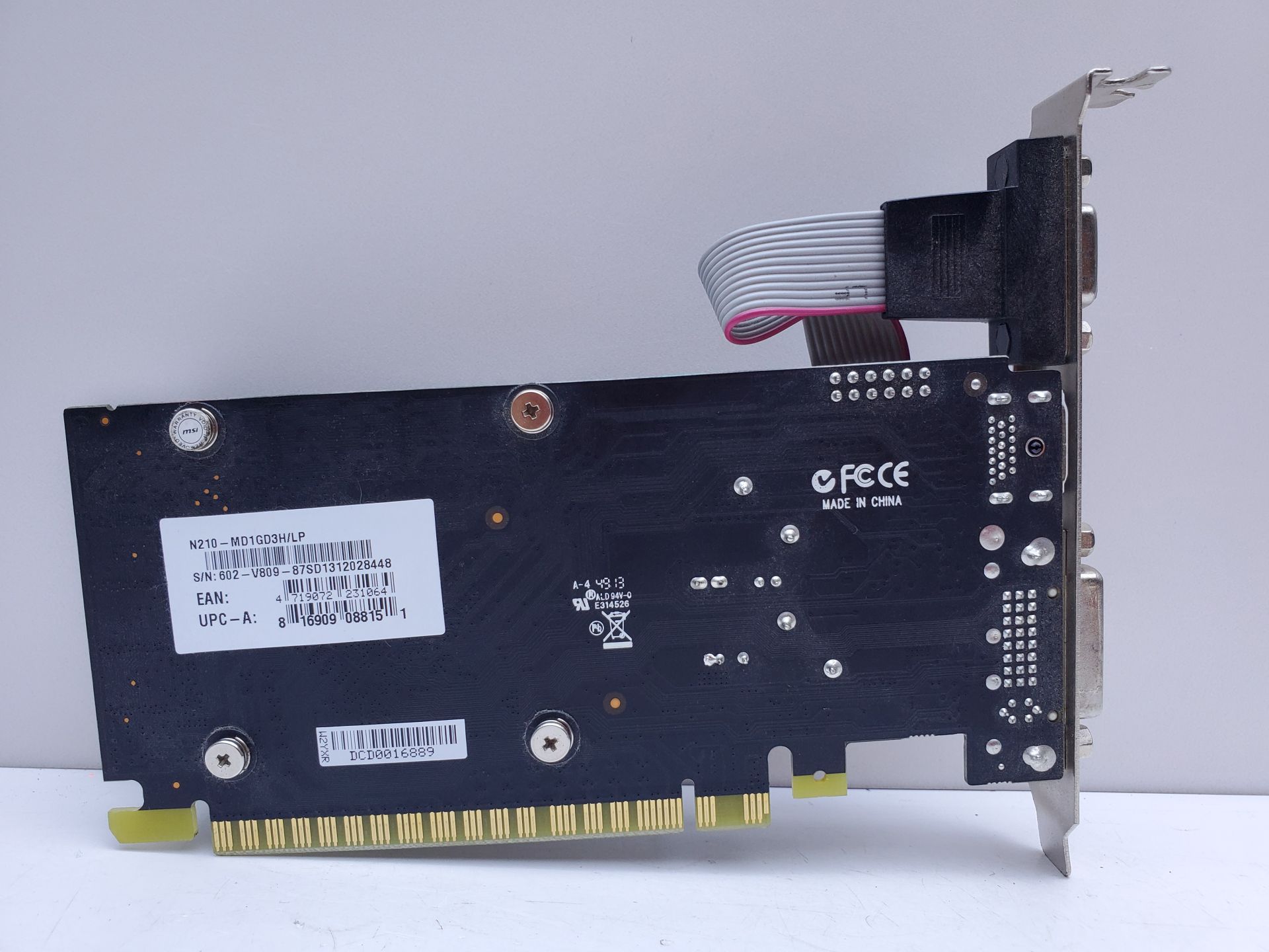 Видеокарта MSI GeForce G210 1GB    (GDDR3,64 Bit,HDMI,PCI-Ex,Б/у) - фото фото фото 2