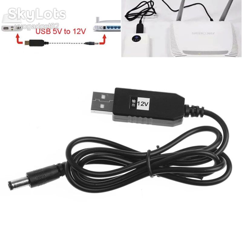 Кабель живлення для роутера/модема USB-DC 12V GEN 2  (з перетворювачем) - фото фото фото 0