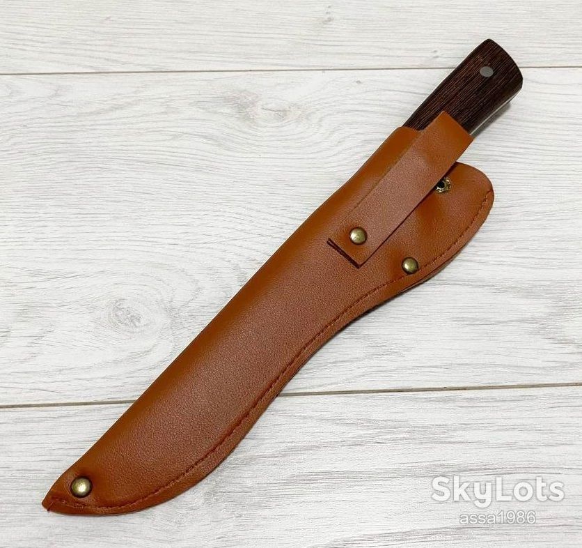 Кухоний ніж Sonmelony Knife 30см для нарізки м'яса,риби,овочів в чехлі з екошкіри - фото фото фото 9