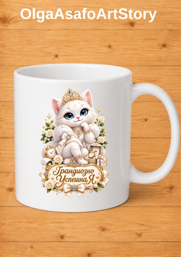 Коллекция 7 Чашек Пушистые Леди Автор Ольга Асафо - фото фото фото 2