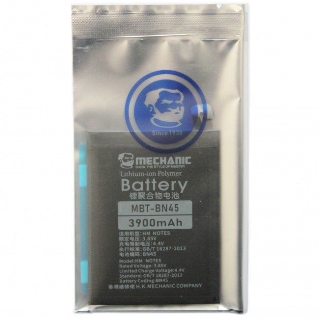 Аккумулятор MECHANIC BN45  (3900mAh) для Xiaomi Redmi Note 5 / Note 5 Pro - фото фото фото 0