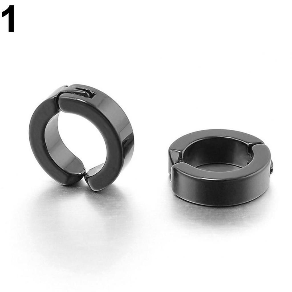 Модные серьги клипсы серьги обманки без прокола панк рок готика - фото фото фото 1