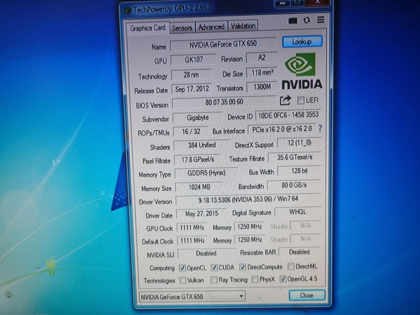 Nvidia GeForce GTX 650 - 1024 Mb 128 Bit - фото фото фото 1