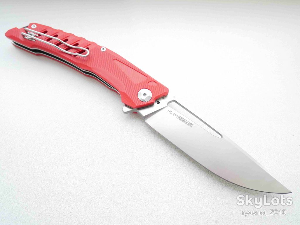 Nimoknives &amp; Fatdragon NO. 511, D2, G10 Red, Tactical, Flipper, подшипник, EDC - фото фото фото 14