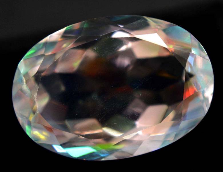Радужный кварц 34.95 Ct  Сертификат - фото фото фото 0