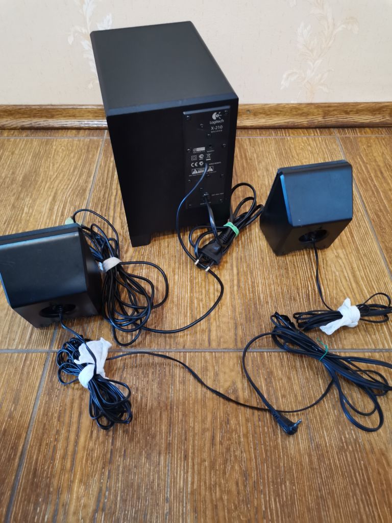 Акустическая система 2.1 Logitech X-210 колонки Creative - фото фото фото 3