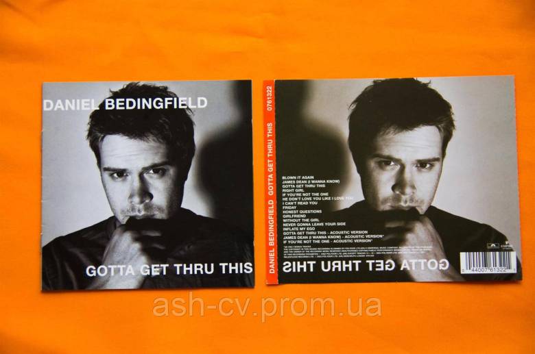 Музичний диск CD. DANIEL BEDINGFIELD - Gotta get thru this - фото фото фото 2