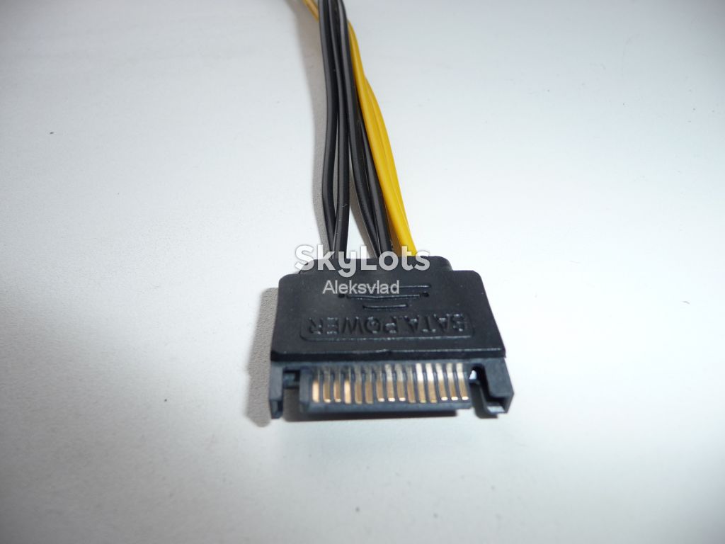 Переходник питания Sata - pci 6 pin для видеокарт - фото фото фото 1