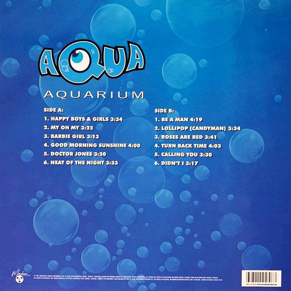 Aqua - Aquarium - 1997.    (LP). 12. Colour Vinyl. Пластинка. Russia. S/S - фото фото фото 1