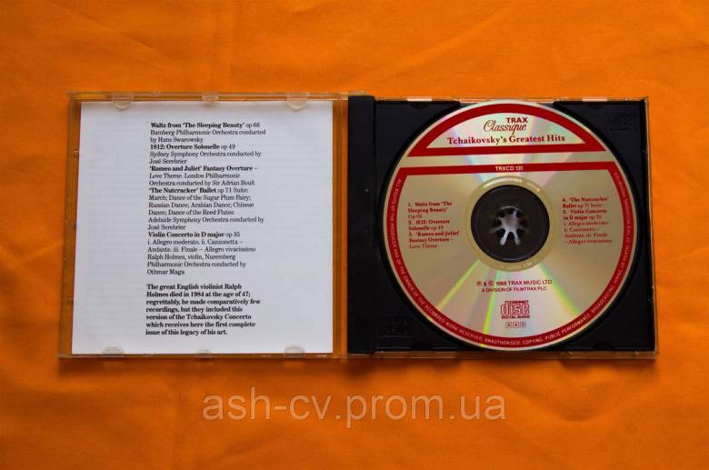 Музичний диск CD. TCHAIKOVSKYs - Greatest hits 1988 - фото фото фото 4