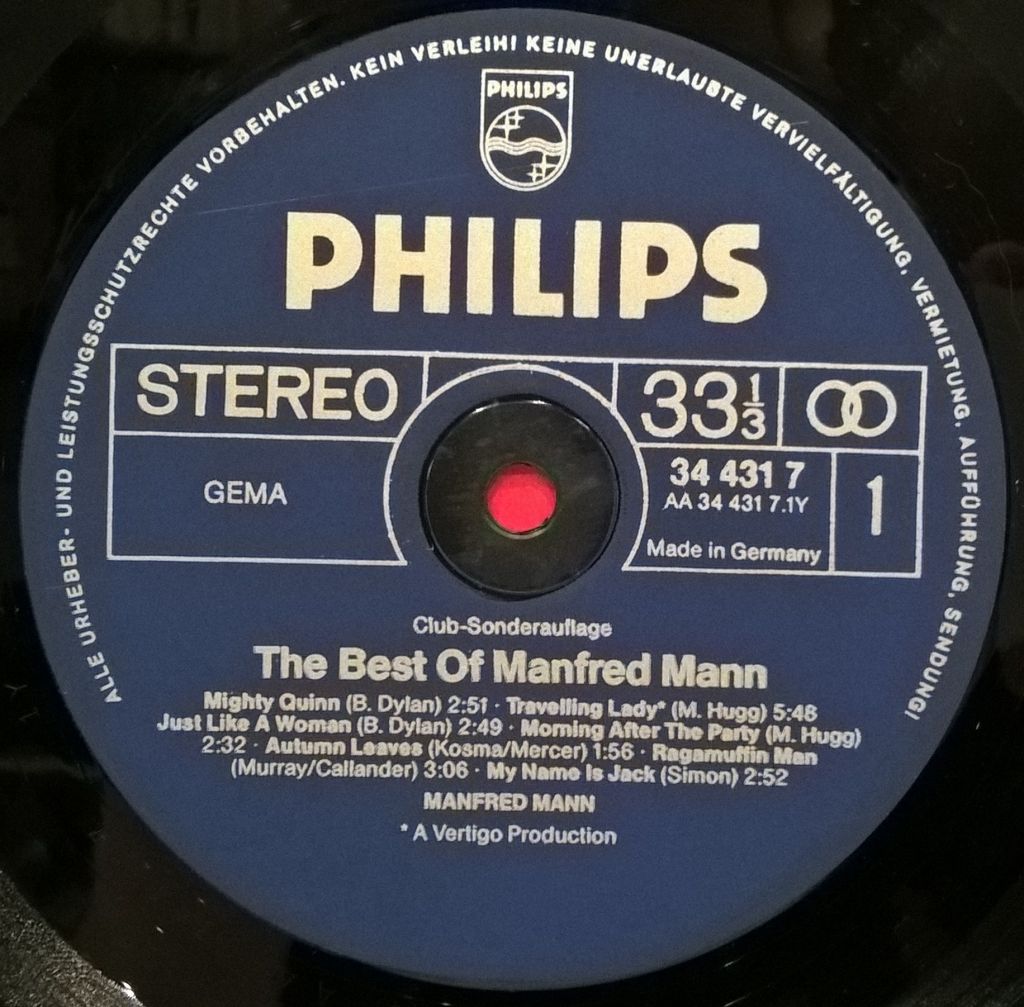 Manfred Mann - The Best Of - 1964-68.    (LP). 12. Vinyl. Пластинка. Germany - фото фото фото 2