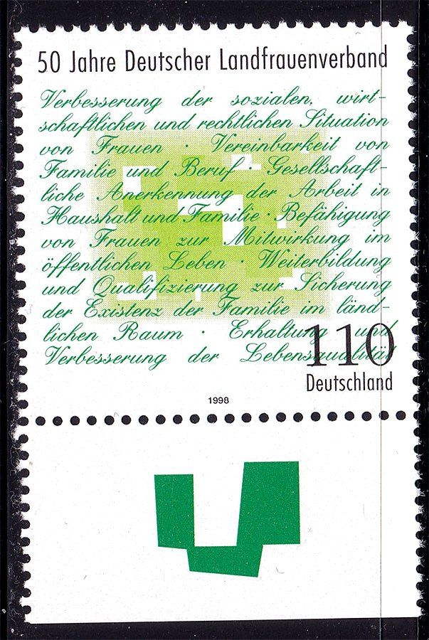 Германия  ФРГ  1998 г  MNH - - фото фото фото 0