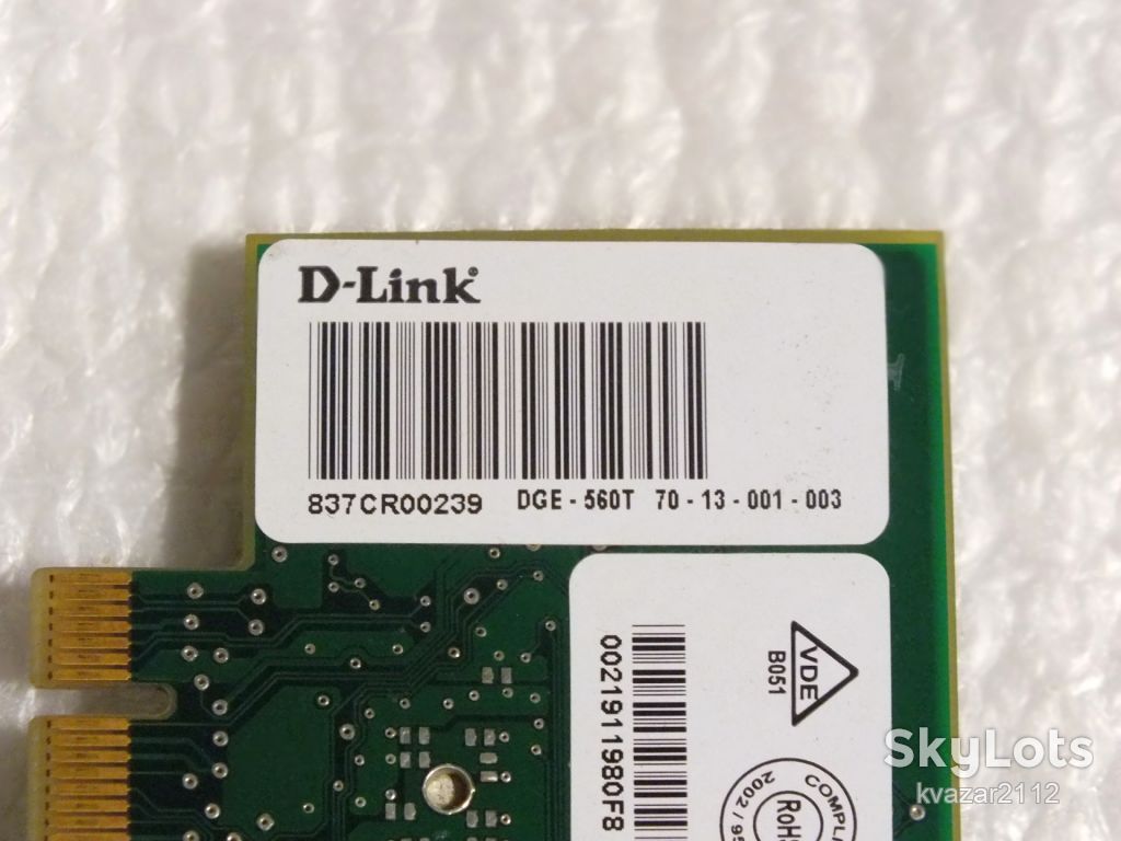 Mini   PCI-E x1  D-Link   DGE-560T   Gigabyte  Ethernet  Adapter - фото фото фото 3