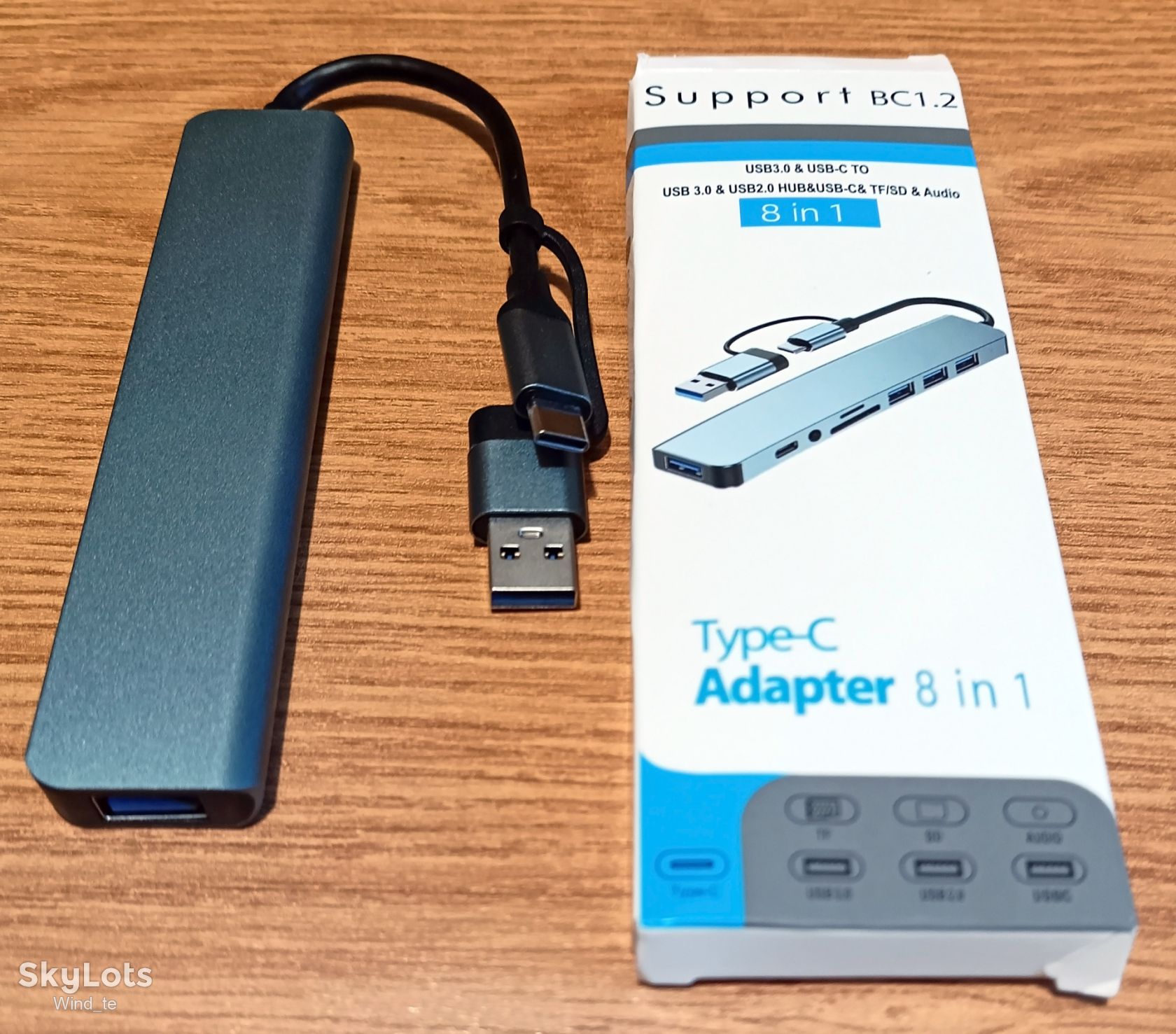 Металевий Type-C USB хаб док-станція 8в2  ( докстанция ) - фото фото фото 2