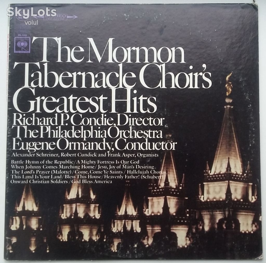 MORMON TABERNACLE CHOIR Greatest Hits LP VG/EX- - фото фото фото 0