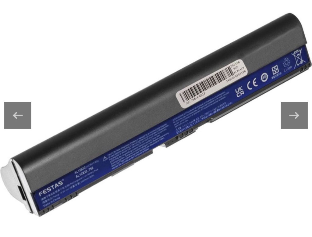 Акумулятор AL12B32  14,8v  2600 mAh, для ноутбука Acer - фото фото фото 0