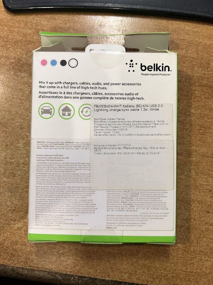 Кабель Belkin F8J023bt04-WHT USB - Lightning 1.2m № 231105227 - фото фото фото 3
