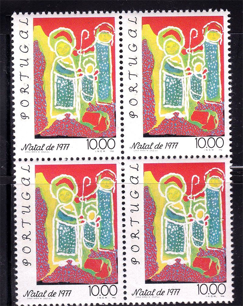 Португалия 1977 г MNH - квартблок - Рождество - фото фото фото 0
