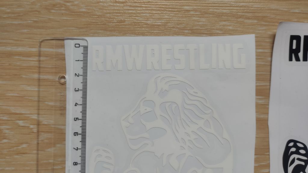 Наклейка на авто Лев rmwrestling Чёрная, Белая - фото фото фото 4