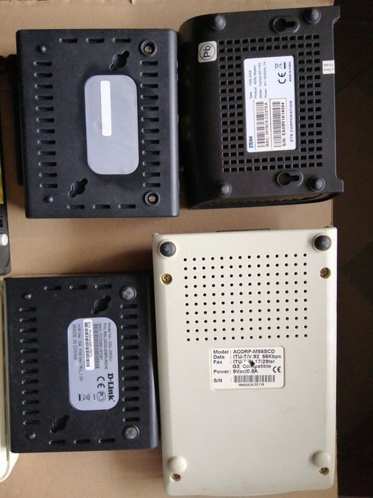 ADSL modem різні. за 6 шт. Стан невідомий - фото фото фото 4