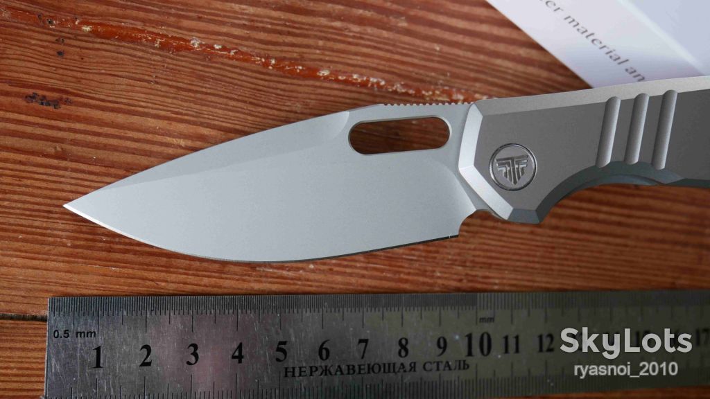 TRIVISA Gecko-S, M390 Stonewash, Titanium, Ceramic Ball Bearing, EDC, Outdoor, Liner Lock - фото фото фото 1
