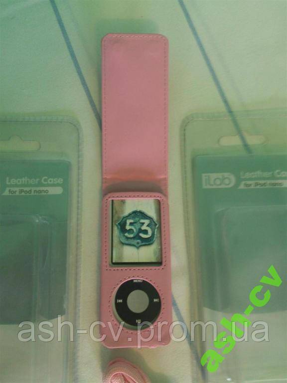 Шкіряний чохол для iPod nano (Pink) - фото фото фото 2