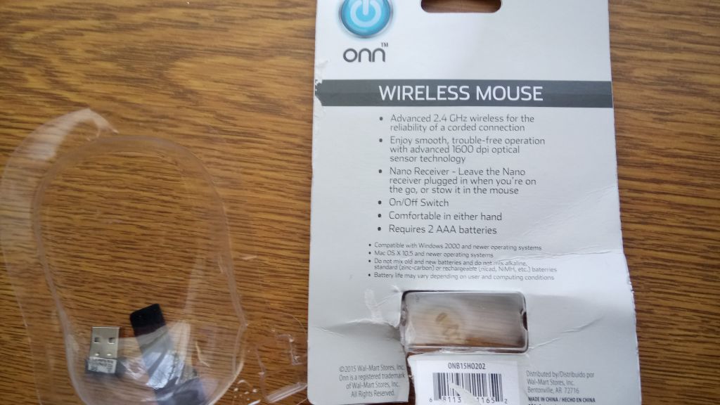 МЫШКА БЕСПРОВОДНАЯ ONN WIRELESS MOUSE + ПОДАРОК - фото фото фото 4