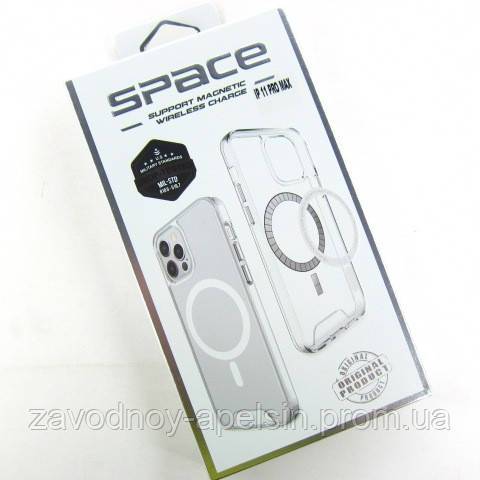 Iphone 14 Pro Max Прозрачный чехол Space MagSafe (TPU+PC) - фото фото фото 3