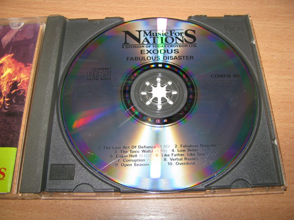 EXODUS - Fabulous Disaster  (1989 Music For Nations 1st press) - фото фото фото 2
