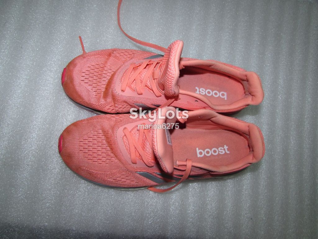 СУПЕР КРОССОВКИ ЦВЕТ ЛОСОСЯ ~ ADIDAS BOOST ~ р 42 /27 см - фото фото фото 5