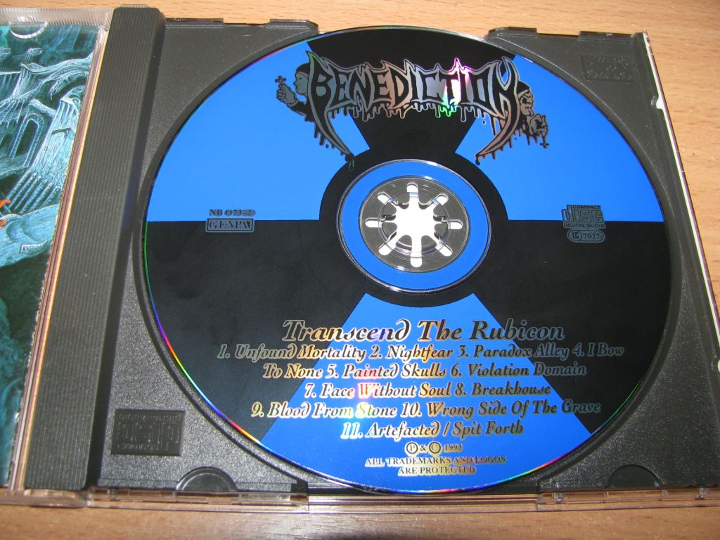 BENEDICTION - Transcend The Rubicon  (1995 Nuclear Blast Germany) - фото фото фото 2