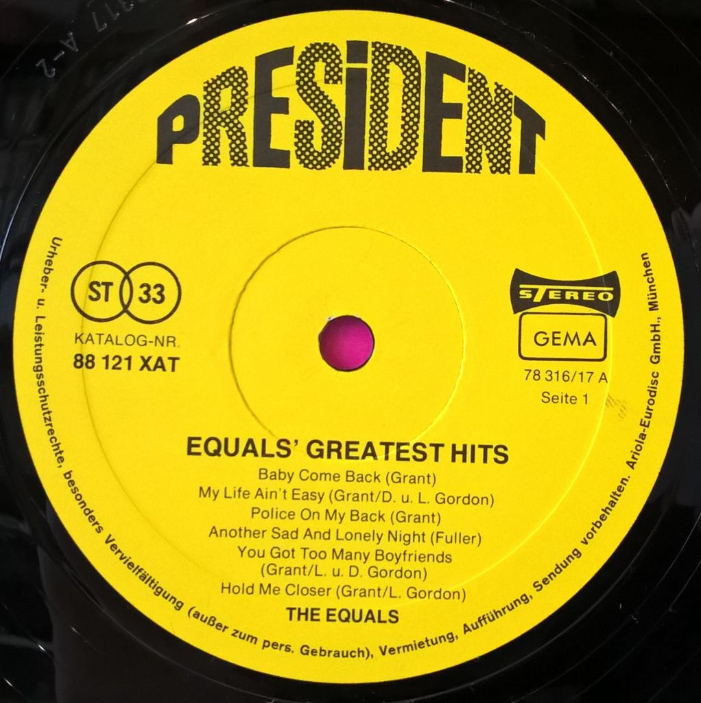 The Equals - Equals Greatest Hits - 1967-77.  (LP). 12. Vinyl. Пластинка. Germany. - фото фото фото 2