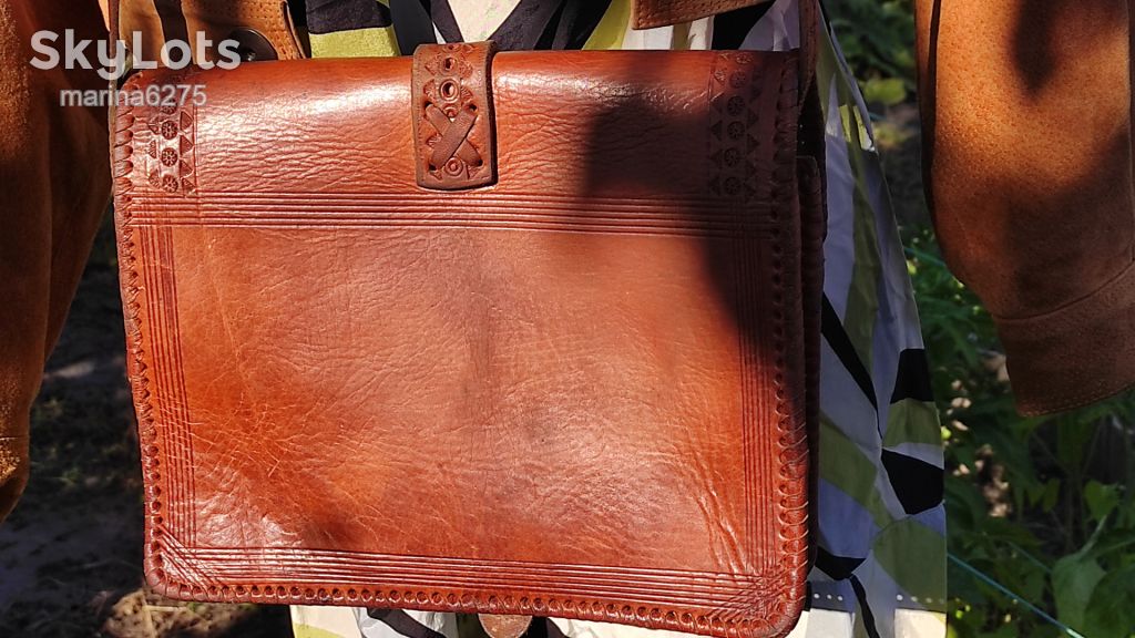 СУМКА crossbody ПОЛНОСТЬЮ НАТУРАЛЬНАЯ КОЖА - фото фото фото 3