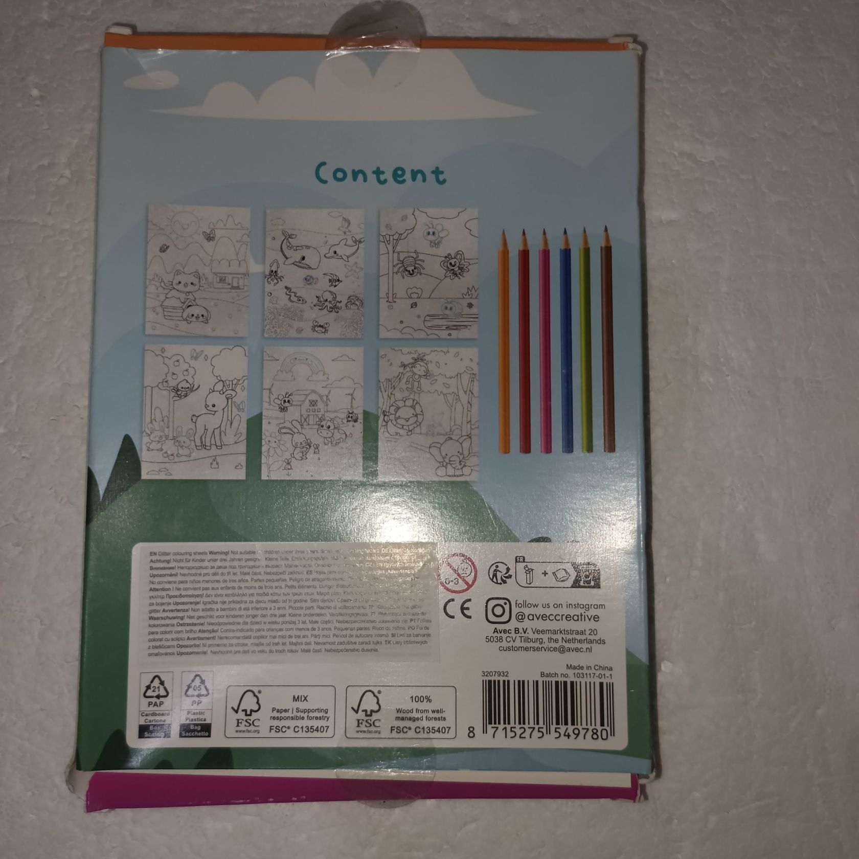 Дитячий набір для розмальовування з блискітками Glitter Colouring Sheets «Tvarini» + олівці - фото фото фото 1