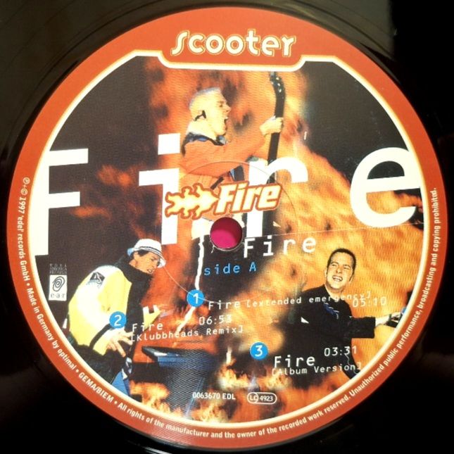 Scooter - Fire - 1997.  (EP). 12. Vinyl. Пластинка. USA. - фото фото фото 2
