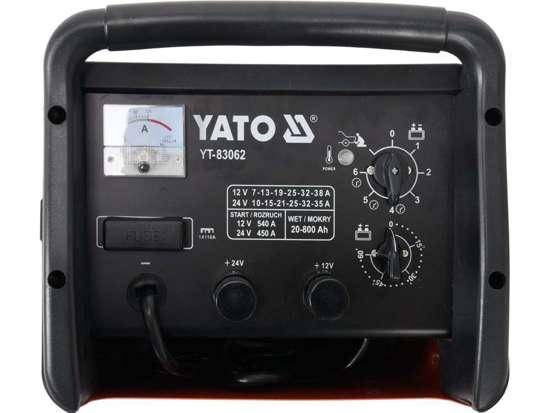 Пуско зарядное устройство 12/24В 60-540А 20-800Аh YATO YT-83062 - фото фото фото 1