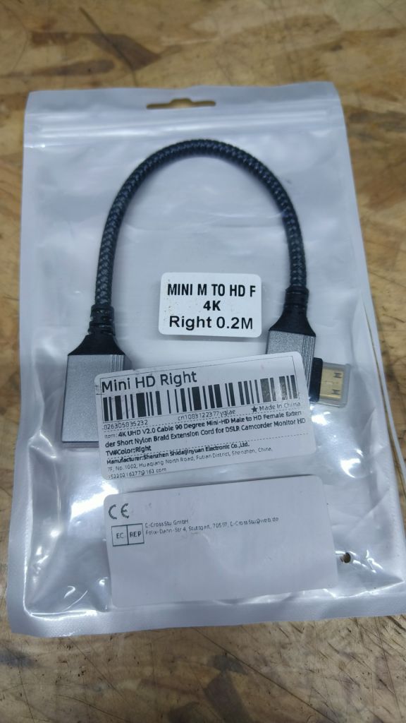 Лот Кутовий кабель HDMI міні - фото фото фото 0