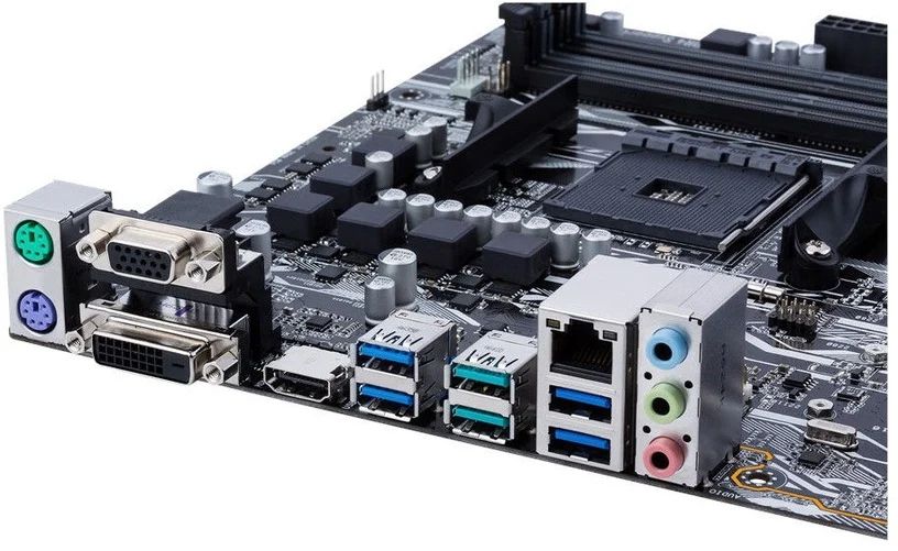 ASUS PRIME B350M-A    (sAM4, AMD B350, PCI-Ex16) - фото фото фото 2