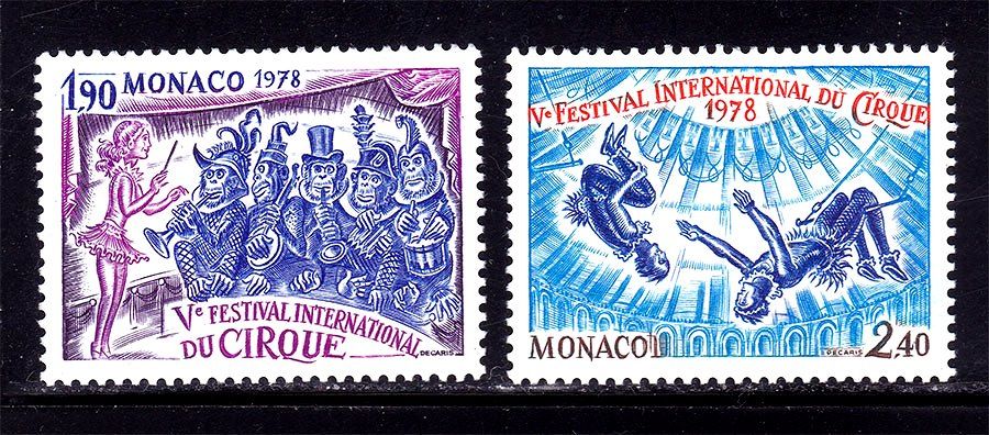 NM Фауна Монако 1978 г  MNH - цирк - фото фото фото 0
