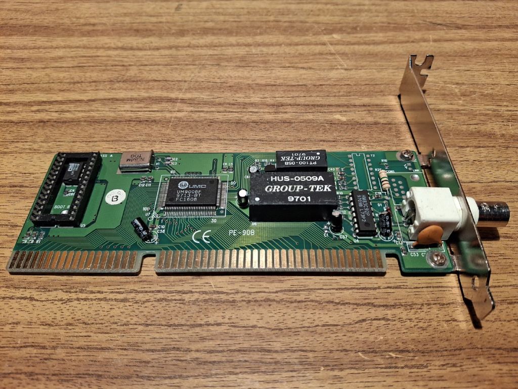 Сетевая карта UMC UM9008F ISA Ethernet card   (#01) - фото фото фото 4