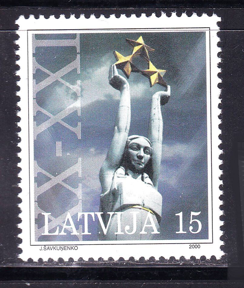 Латвия  2000 г MNH - искусство - фото фото фото 0