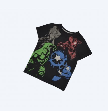 Чорна футболка marvel next на хлопчика 4 років - фото фото фото 1