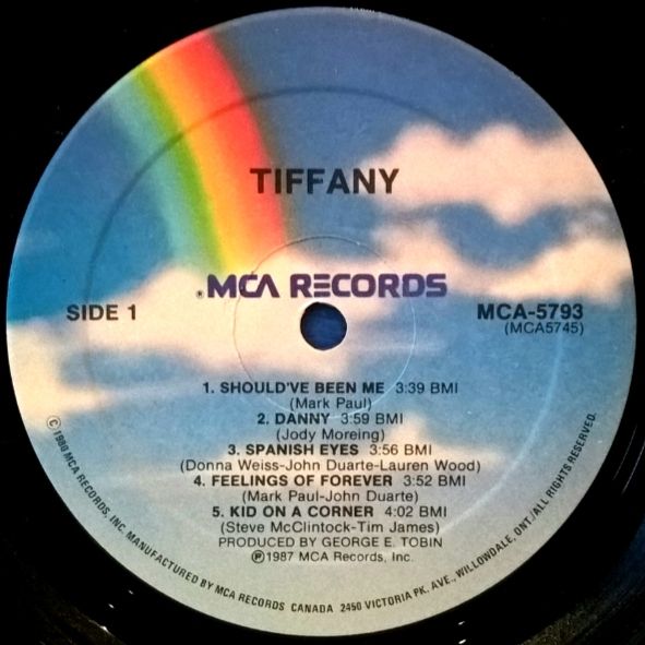 Tiffany - Tiffany - 1987.   (LP). 12. Vinyl. Пластинка. Canada. - фото фото фото 2