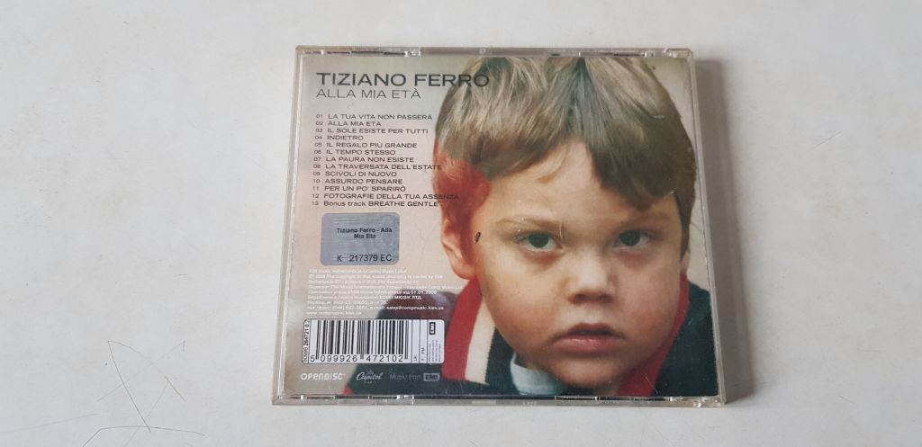 Tiziano Ferro Alla Mia Eta CD ліцензія - фото фото фото 1